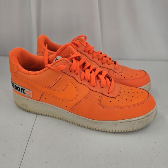 Nike Air Force 1 Low JDI Just Do It Total Orange Men's Size 12 BQ5360-800 No Box - Picture 1 of 9